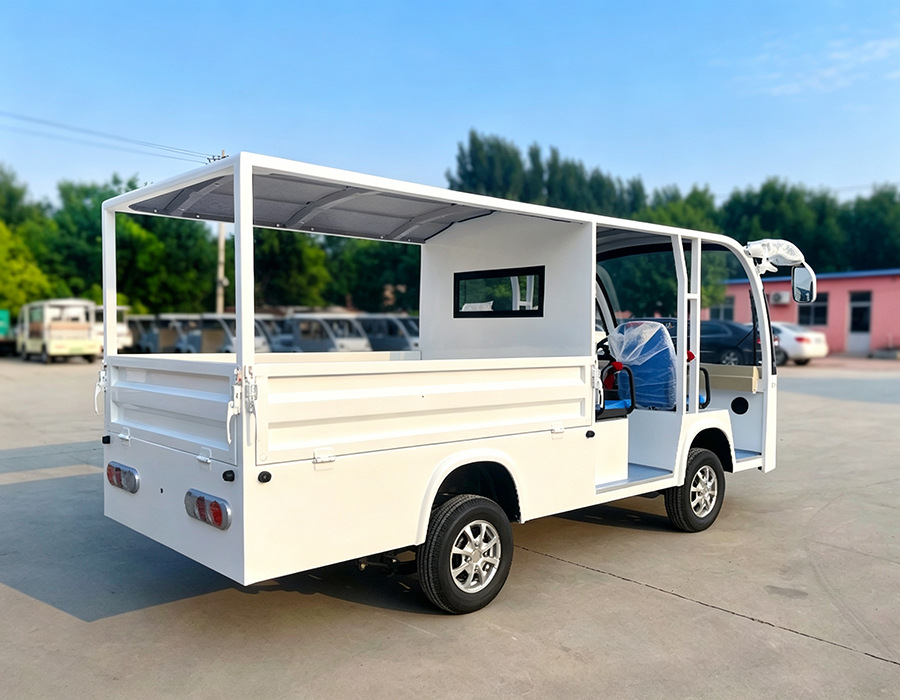 Electric Truck for Factory Grounds, Heavy-Duty Cargo Transport, Logistics, Security, Sanitation, Mini Electric Truck, Freight Vehicle