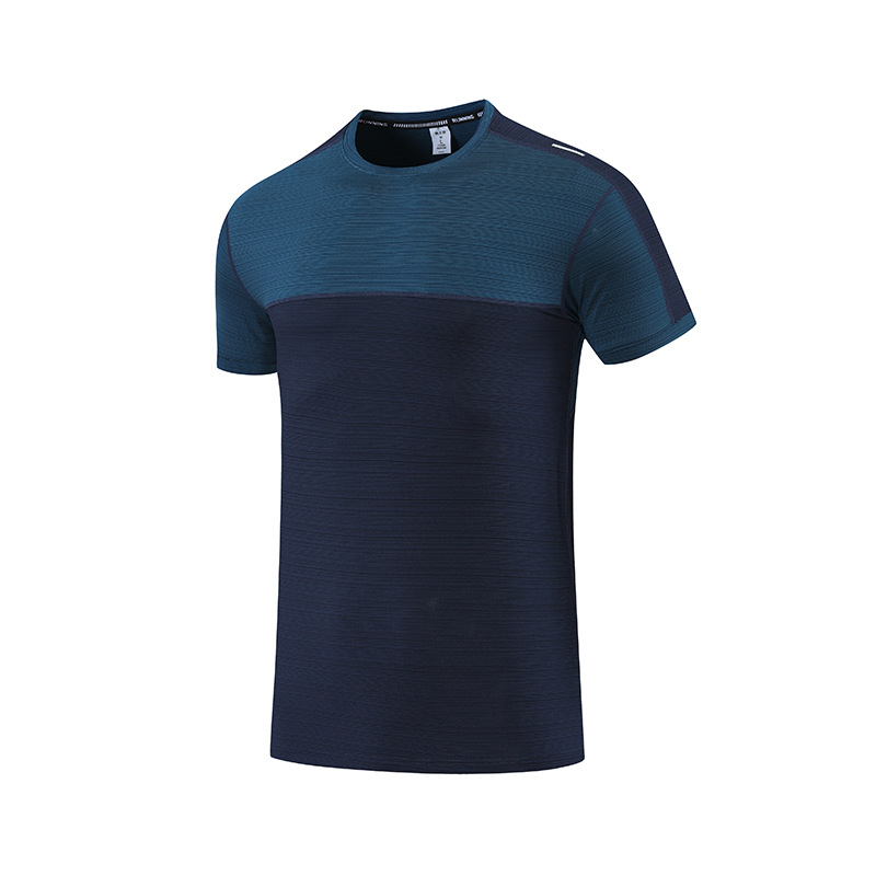 2022 verano hombres deportes casuales cuello redondo Camiseta transfronteriza suelta talla grande fitness ropa de secado rápido manga corta registro imprimible