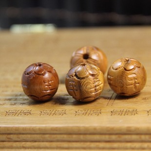 Peach Wood loose beads life safe beads peach wood carving beads loose beads wholesale DIY accessories