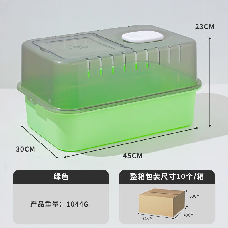 Jaula pequeña para hámster con cubierta superior semitransparente, jaula cuadrada para hámsteres dorados, gran espacio, villa extra grande.