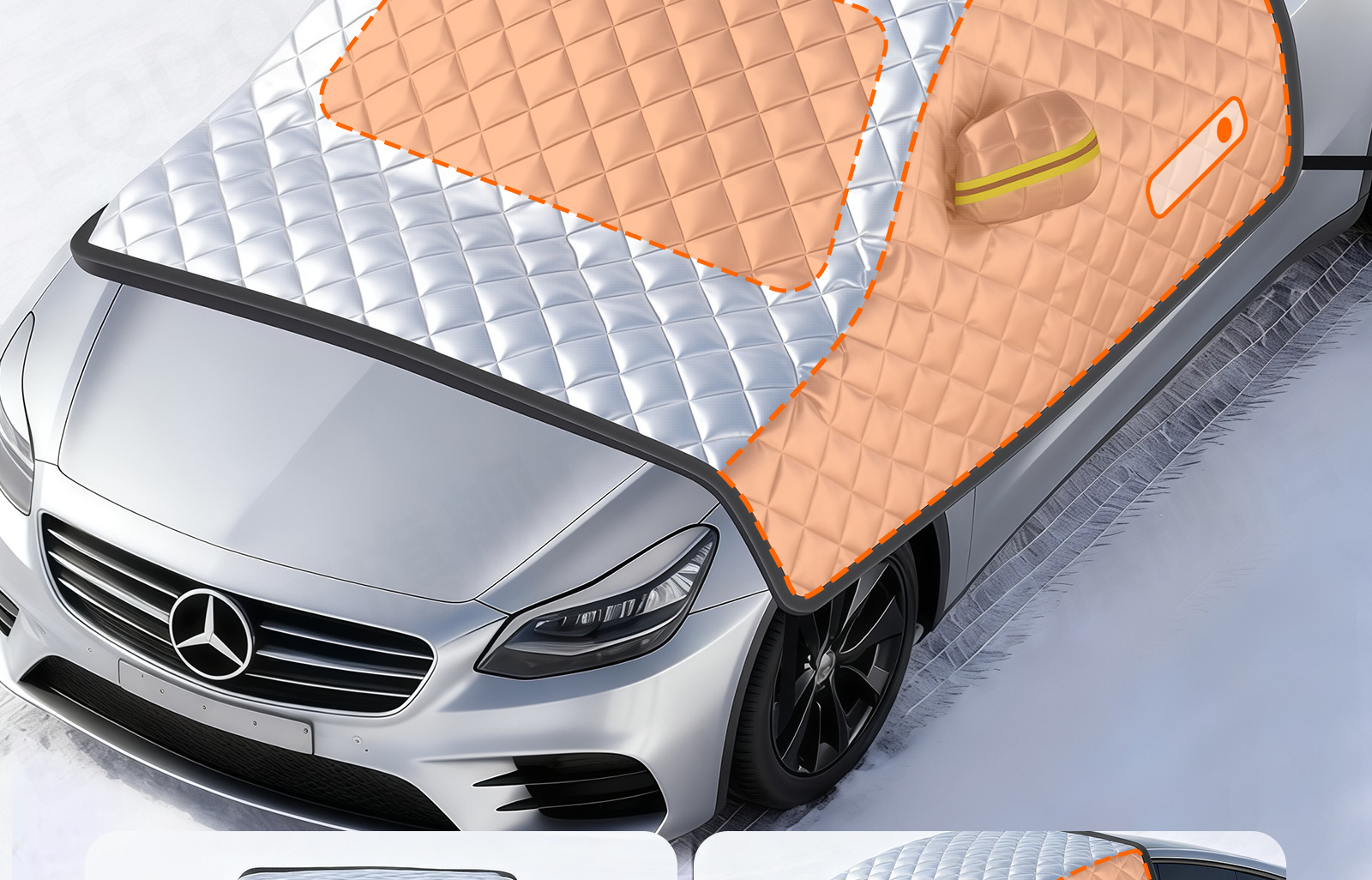 Car Snow Cover Front Windshield Magnetic Anti-Snow Frost Ice Protector