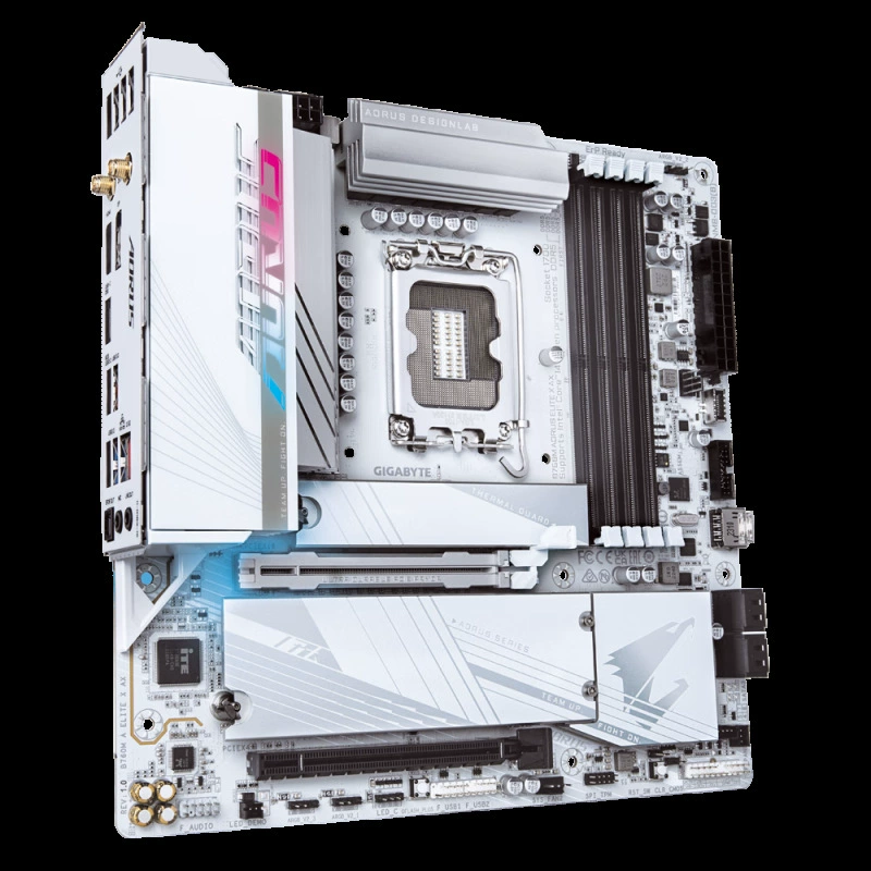 Совместимая материнская плата Intel Gigabyte B760M A ELITE X AX, поддержка процессоров 12/13/14-го поколений