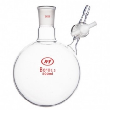 禾汽 实力厂家 反应球瓶 四氟节门 反应瓶 高硼硅3.3 玻璃仪器