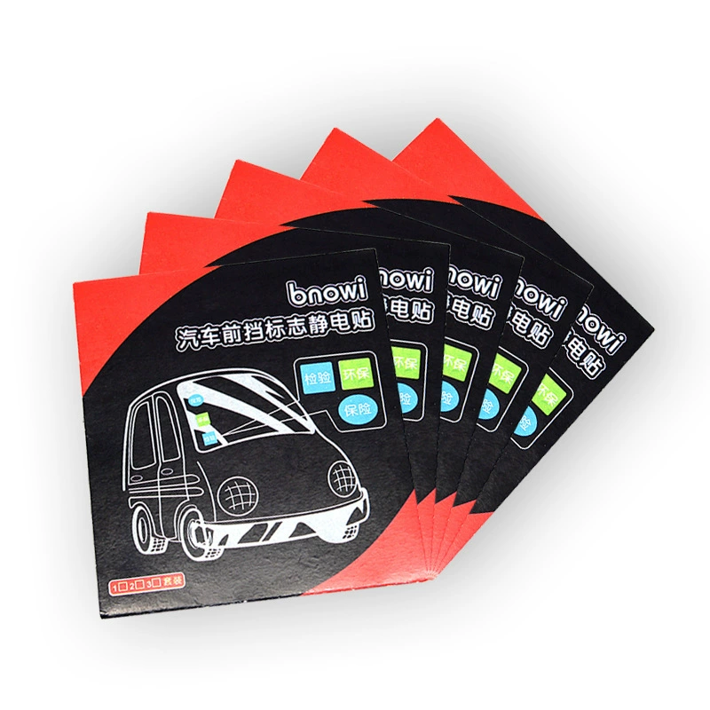 Автомобильная электростатическая наклейка для автомобиля Ежегодная проверка etc наклейка автомобиля Прозрачный страховой знак