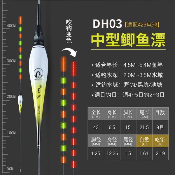 DH03 [discoloration when biting the hook] 9 eyes, no shadow in water