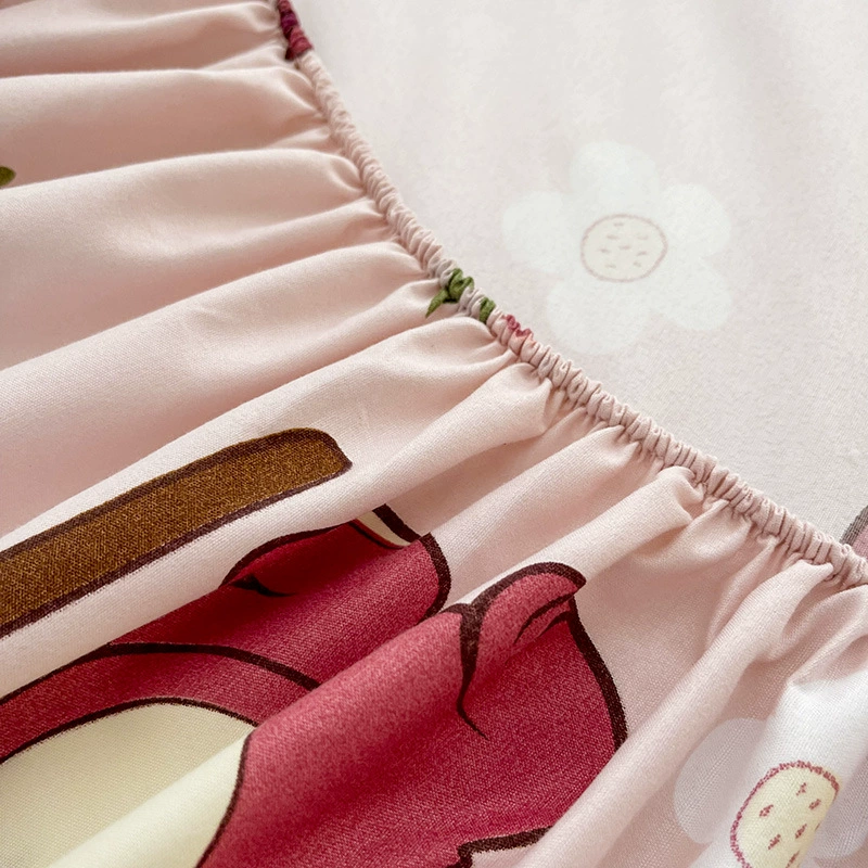 Cartoon genuine sheet, bedspread, mattress, protective case for elementary school students