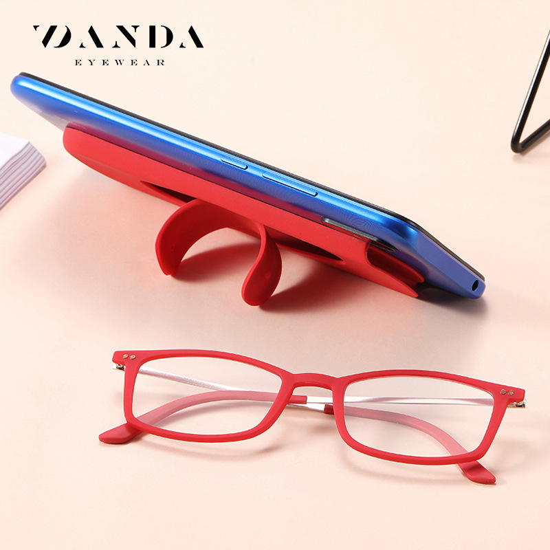 Tiktok mismo gafas de presbicia DY1908 en stock de papel ultra-ligero soporte para teléfono móvil portátil anti-Luz Azul gafas de presbicia