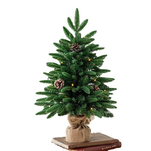 Cross-border new product Christmas decorations green 60cmPE mixed leaf Christmas tree snow tree decoration package luxury tree
