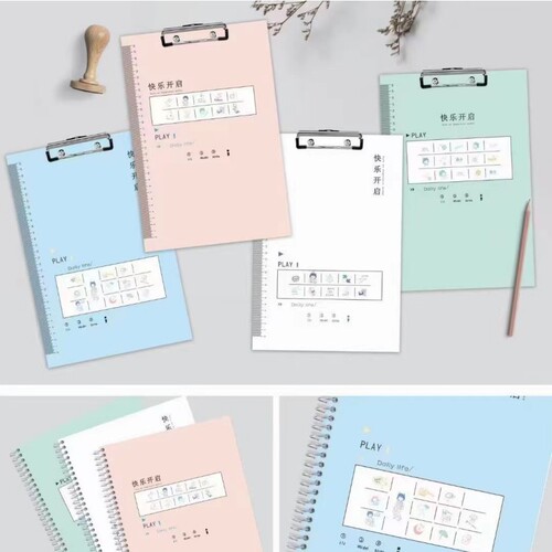 Student cartoon board clip a4 wooden board clip thickened hard pad folder student test paper clip high-looking Culuo plywood