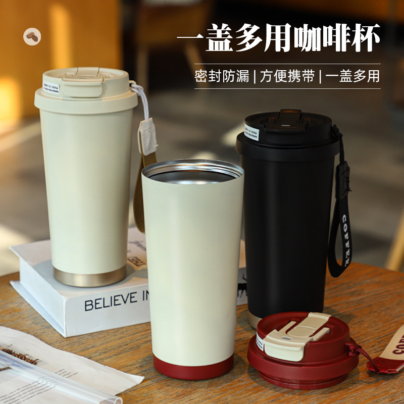 Taza de café de acero inoxidable 316 con aislamiento térmico, personalizada, ideal para estudiantes, parejas y regalo