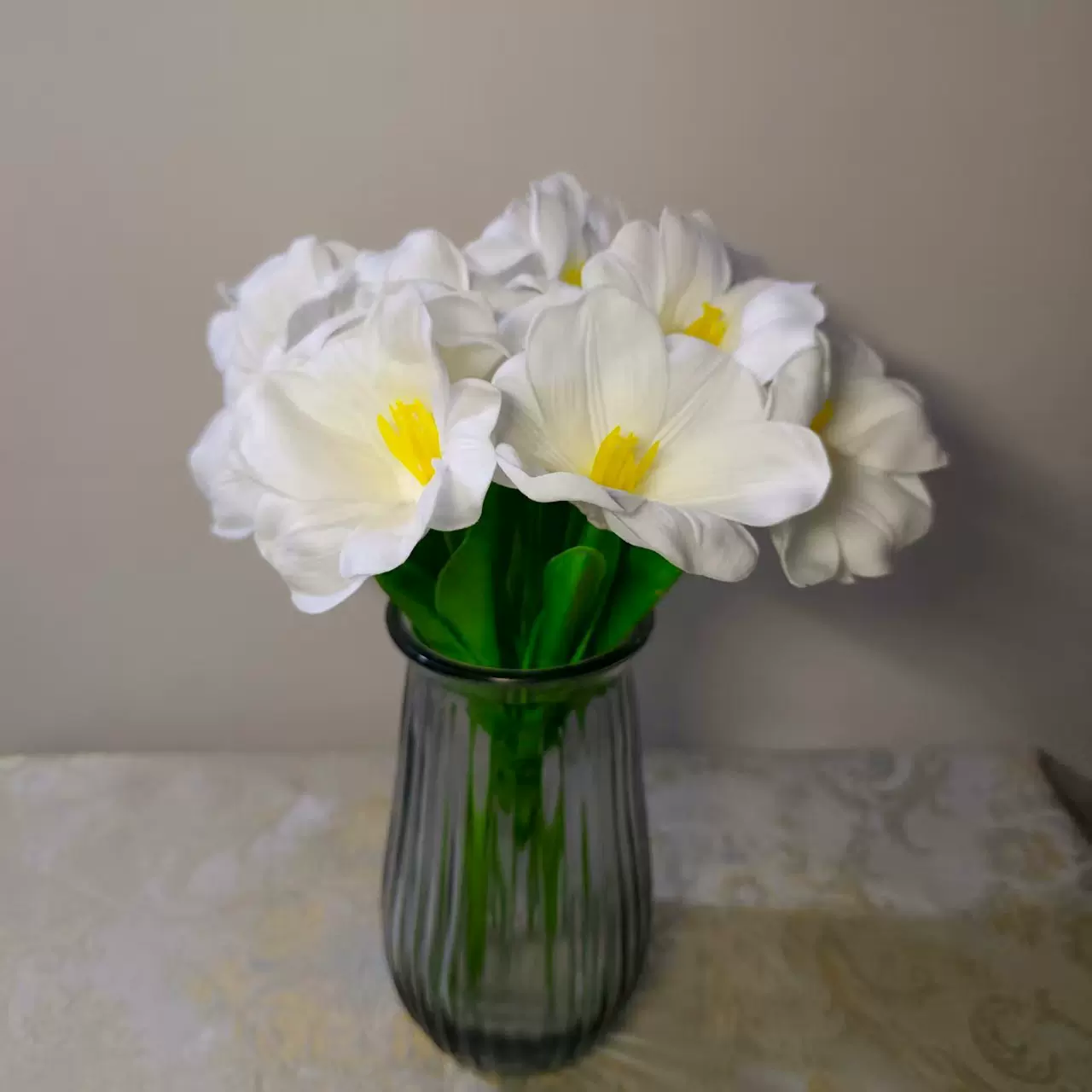 厂家直销ins火爆款PU开口笑郁金香 环保仿真高档家居酒店装饰新款