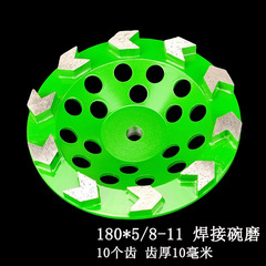 7インチダイヤモンド研削ホイール研削盤研削コンクリート石材メーカー輸出研削ホイール180溶接ボウル研削盤