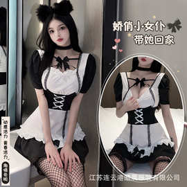林林婷情趣内衣纯欲女仆装制服诱惑睡衣服床上火辣激情套2-2617