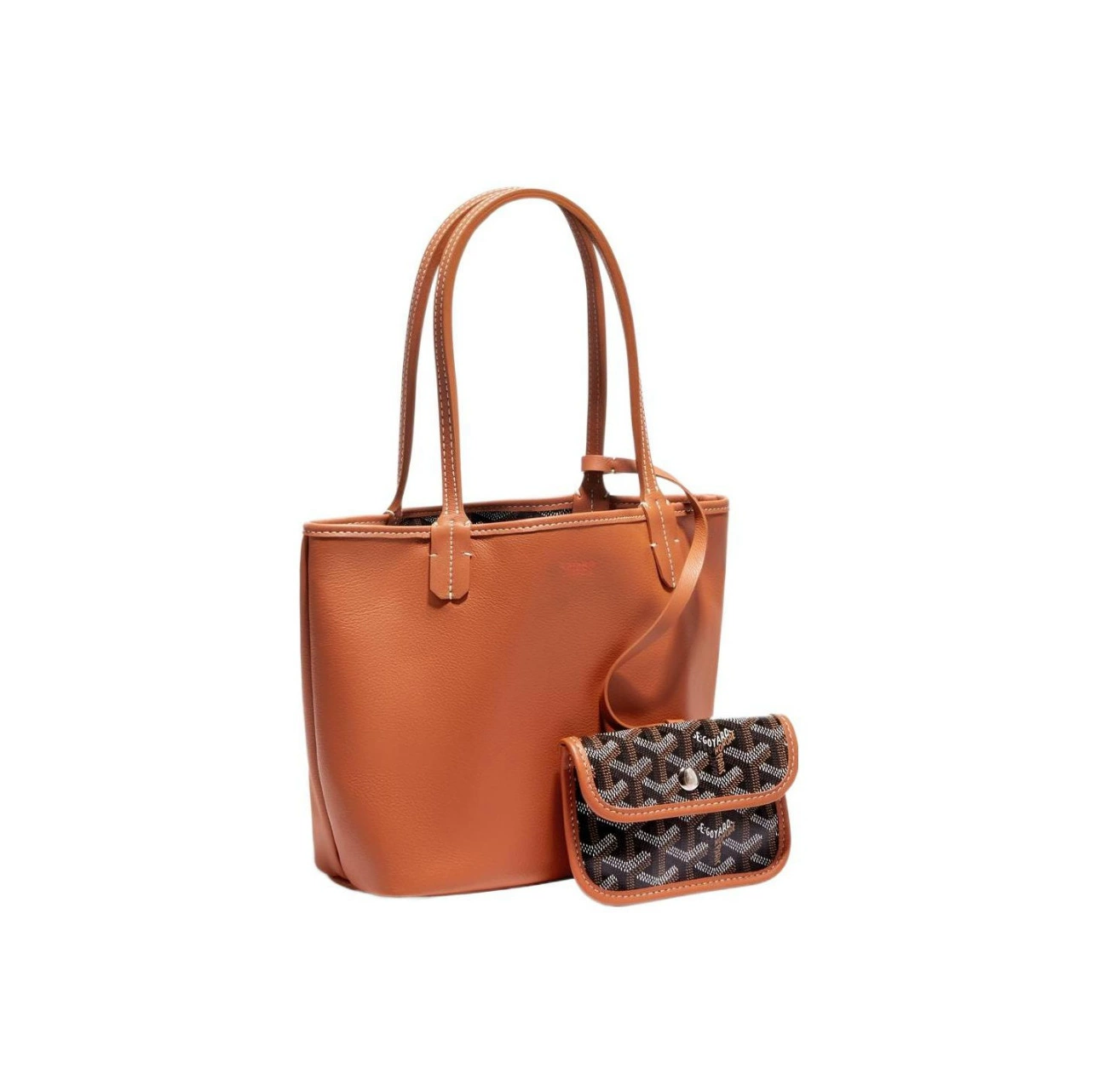 Обновленная сумка Goyard Goya charterma MINI shopping bag TOTE собачий клык чемодан ручной хват плечевой таск aмеля