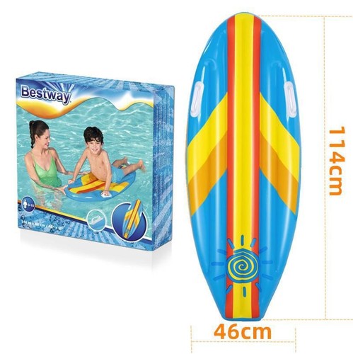 Thickened Kids Inflatable Surf Board Water Floating Foam Board Raft Swimming Cushion with Dual Handles