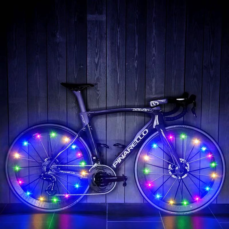 メーカー越境電子商取引自転車ホイールライトホットウィールスポークライトナイトライディングライトタイヤライトナイトランニングライトLEDライトストリング|undefined