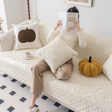 纯棉沙发垫四季通用2024新款防滑套罩轻奢高级感盖布巾秋冬坐垫子