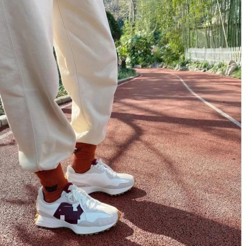 莆田靴リアルラベル nb327 シリーズレトロカジュアル耐性スポーツランニングシューズ男性と女性の靴カップルお父さん靴|undefined