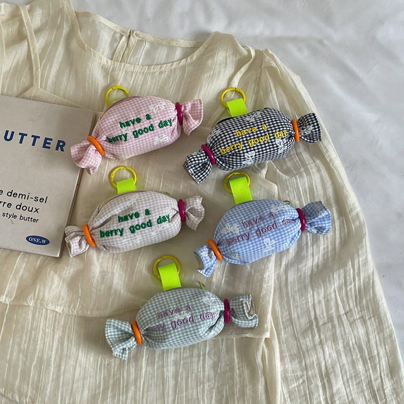 Korean-style macaron color candy bag, cute mini pendant, coin purse, earphone bag, versatile accessory bag for women