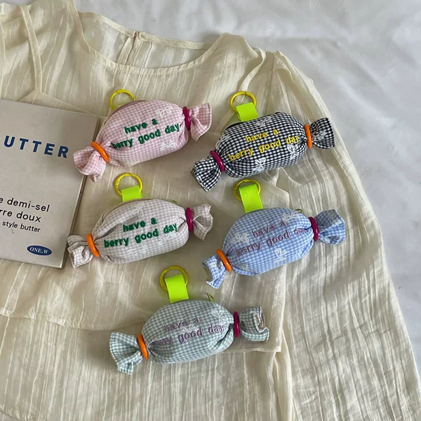Korean-style macaron color candy bag, cute mini pendant, coin purse, earphone bag, versatile accessory bag for women