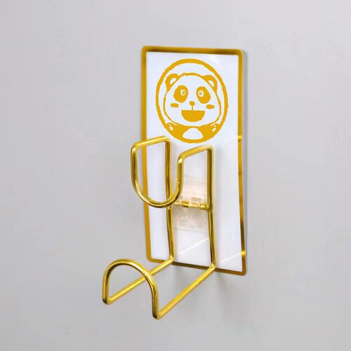 Household wall-mounted light luxury washbasin rack toilet hanging basin bathroom punch-free washbasin storage rack hook seamless sticky hook
