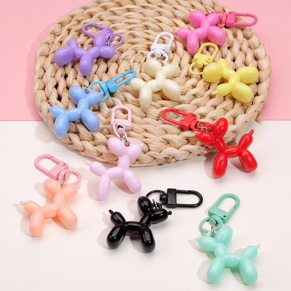 Colgante de globo de color tridimensional para perros bolsas de bolsillo bolsas de llaves colgantes de teléfonos móviles para bodas arrojar pequeños regalos