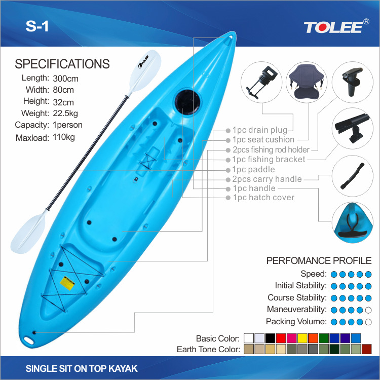 TOLEE Kayak Canoe Fishing Boat