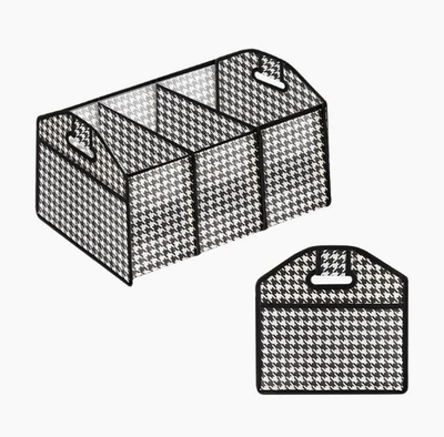 Storage Bag, Car storage bag/box - houndstooth