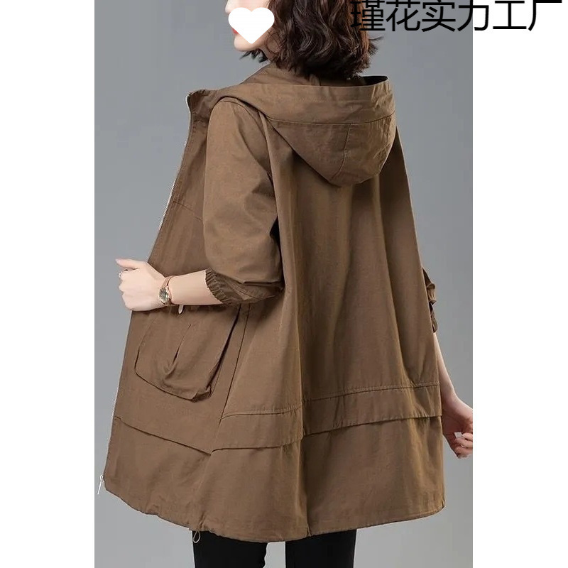 韩版宽松风衣女中长款春秋装年新款中年妈妈休闲洋气外套笙陇