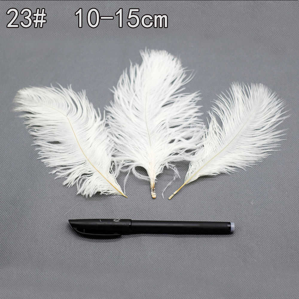 Colección de productos de plumas blancas al por mayor Accesorios de ropa de plumas hechos a mano de bricolaje Accesorios de plumas de ganso Material de plumas de pavo
