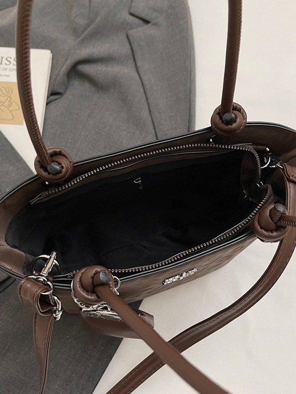 Transfronterizo coreano yozi versátil bolsa de cesta de verduras 2025 otoño y invierno nuevo tipo de bolso de hombro móvil bolso de cubo de niña