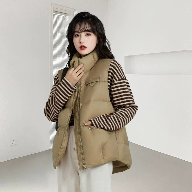 Pinghu пуховый жилет женский короткий жилет для женщин