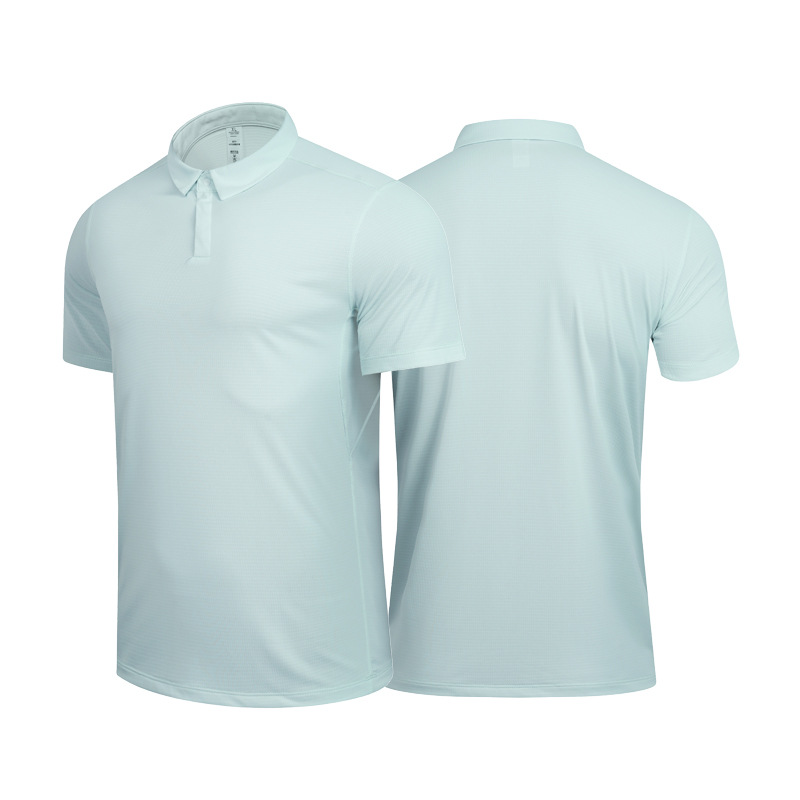 LULU nueva camisa de polo de tenis deportivo de secado rápido Golf ligero transpirable de manga corta hombres y mujeres al por mayor transfronteriza