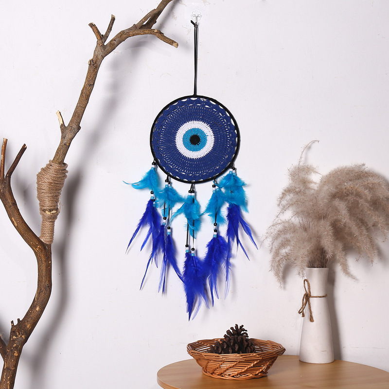 Indian Creative Devil's Eye Dream Catcher Home Decoration Pendant Dream Catcher Pendant Mori Dream Catcher Homestay