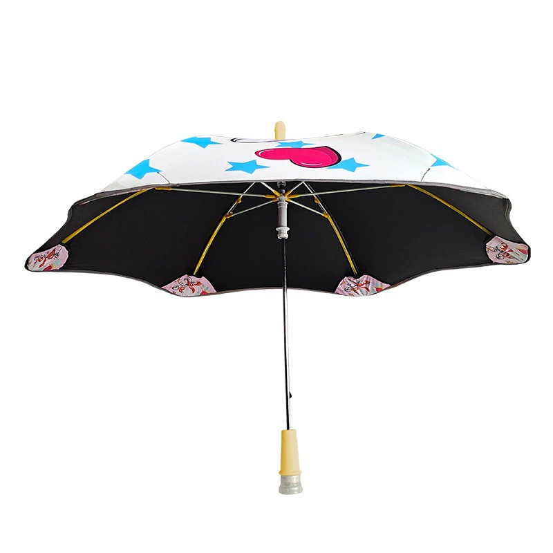 Светодиодный светящийся мультфильм детский зонт милый круглый угол анти-тычка виниловый зонт детский сад зонт от дождя