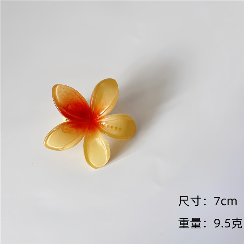 Huevo flor gran clip de cabello clip de cabello tocado clip de cabello niños garras clip de pesca clip de mar para la fotografía