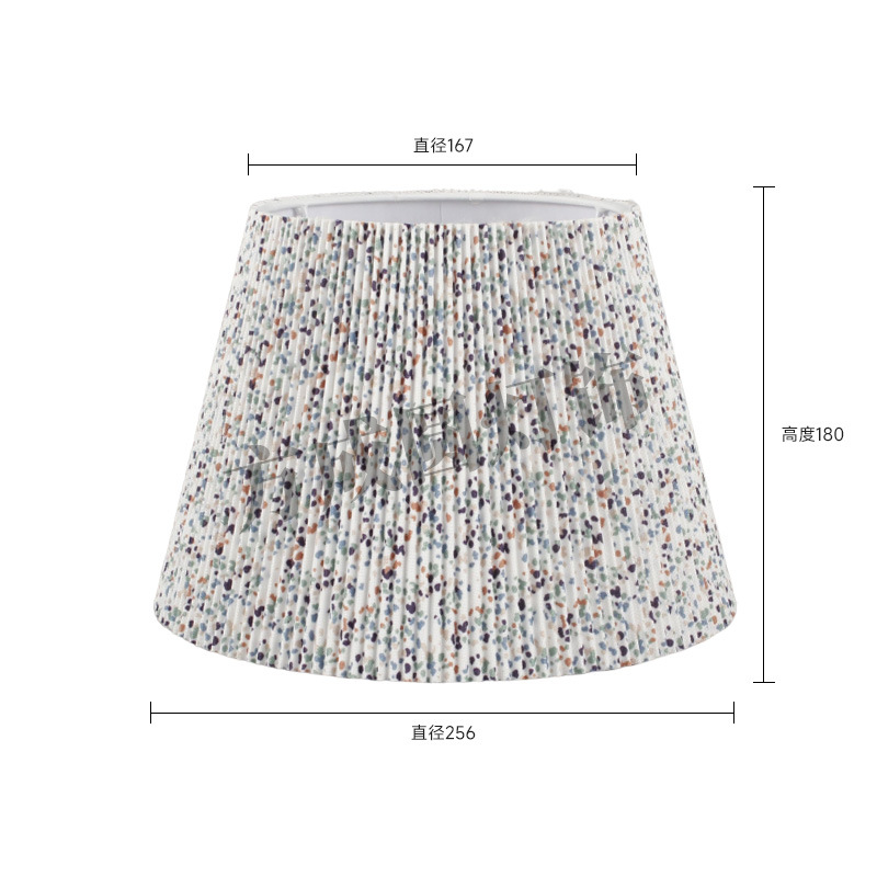 Pantalla de lámpara de parche plano plisado, pequeña lámpara de mesa de tela de dormitorio floral fresca, pantalla de lámpara, lámpara de pie de hotel, accesorios de carcasa de pantalla de lámpara
