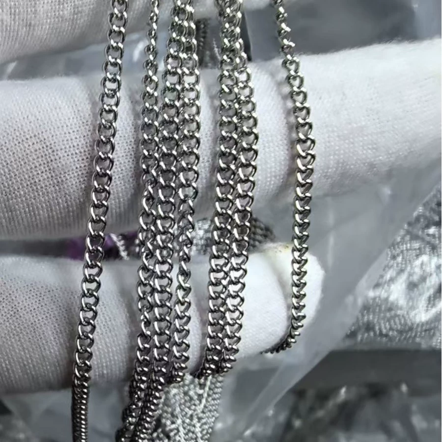 Factory in-stock supply Semi-finished side-body chain necklace DIY handmade craft hanging chain wholesale accessories