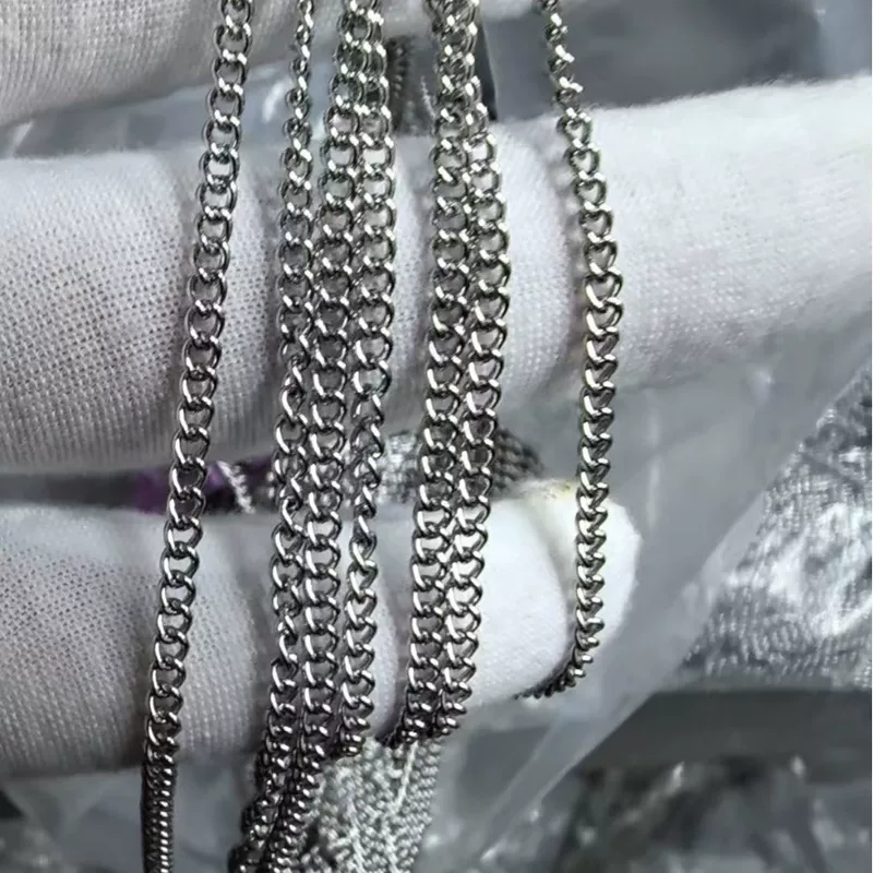 Factory in-stock supply Semi-finished side-body chain necklace DIY handmade craft hanging chain wholesale accessories