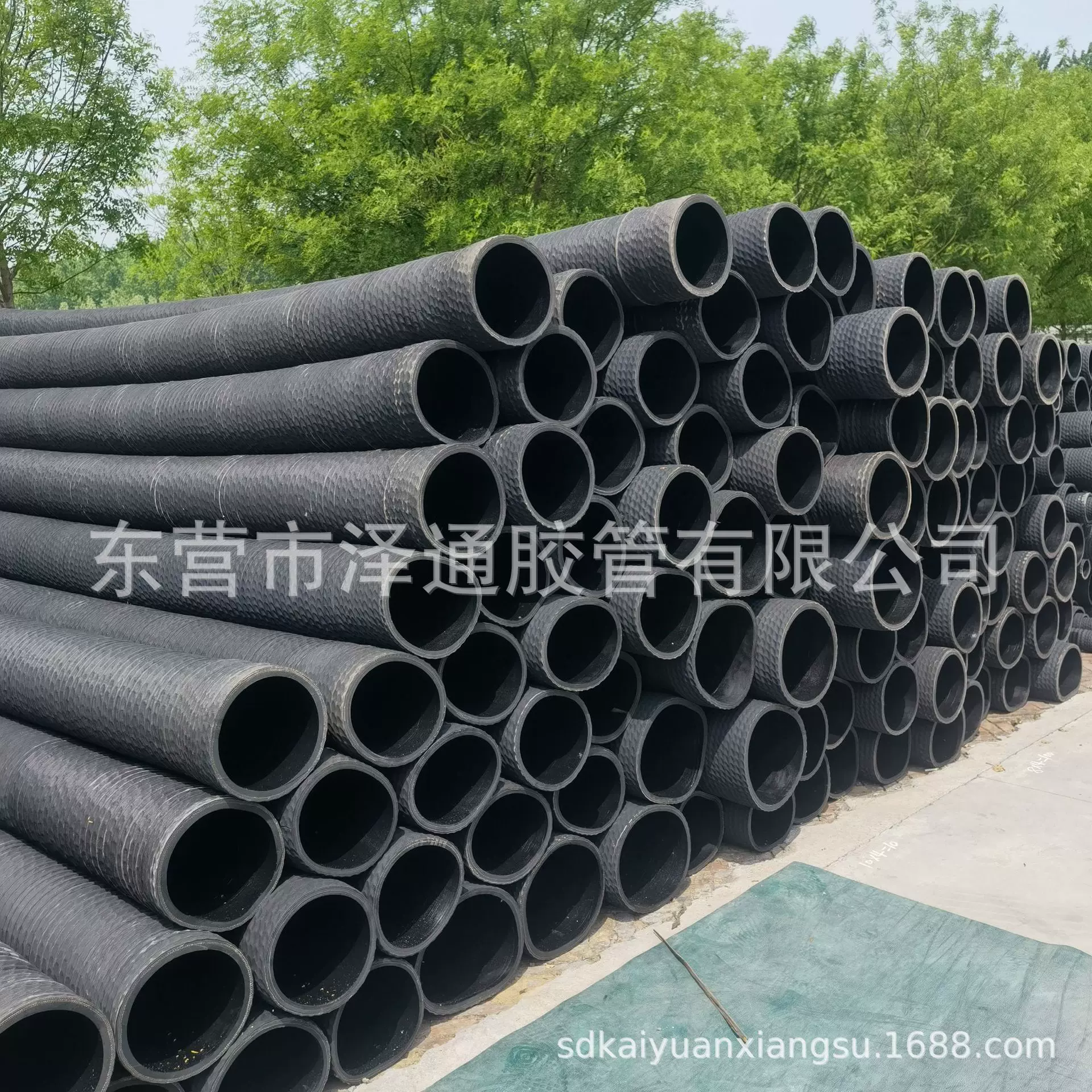 大口径胶管钢丝吸引管抽砂管厂家直供排水耐磨橡胶低压吸沙管