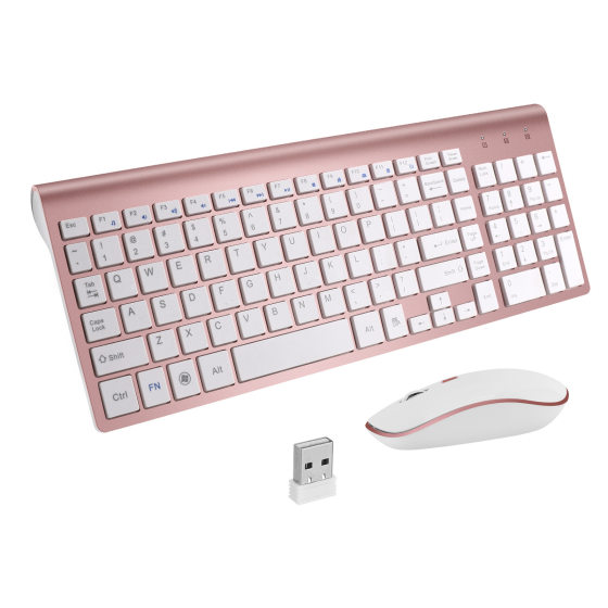 Cross-border 2.4G wireless keyboard mouse set keyboard mouse set mini keyboard mouse set spot wholesale