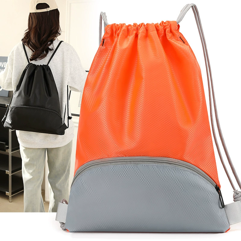 Спортивный рюкзак с трансграничным принтом логотипа, рюкзак на шнурке, студенческий марафон, рекламная баскетбольная сумка, карман на шнурке