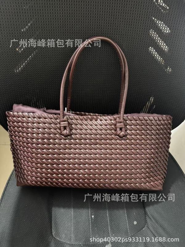 2025夏季新款欧美小众通勤编织手提单肩包时尚超大容量托特包|undefined