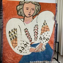 ins露营美学毯休闲毯午睡毯盖毯美式沙发毯野餐毯床尾毯沙发毯子