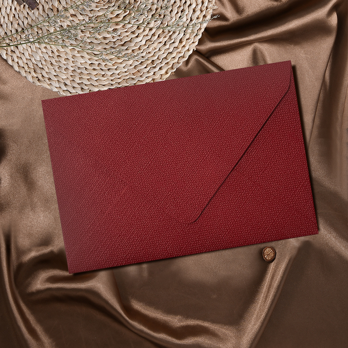 Sobre de lino conjunto de papel de carta retro carta de amor de estilo chino cuero especial papel de invitación postal sobre de pintura