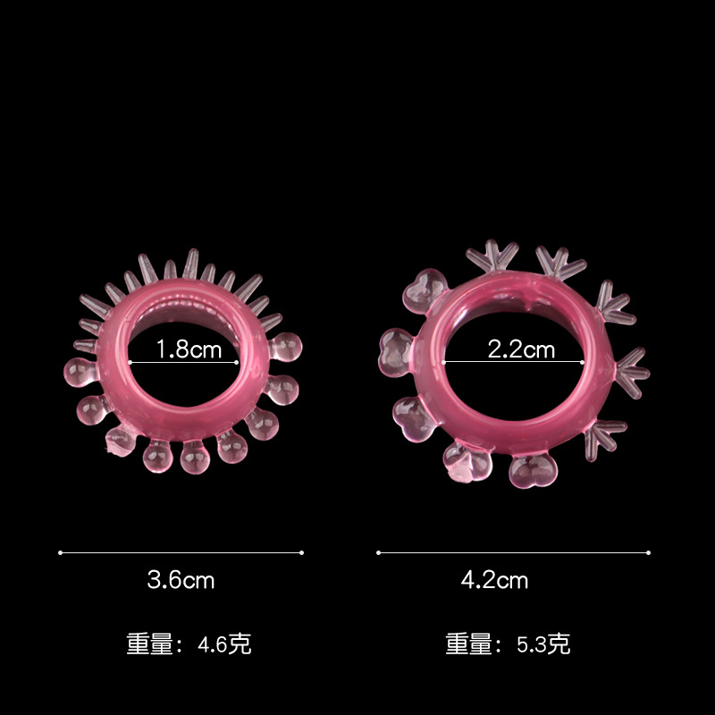 TPE Locking Cock Ring, Purple Foreskin Restraint Ring for Men — detail image 8