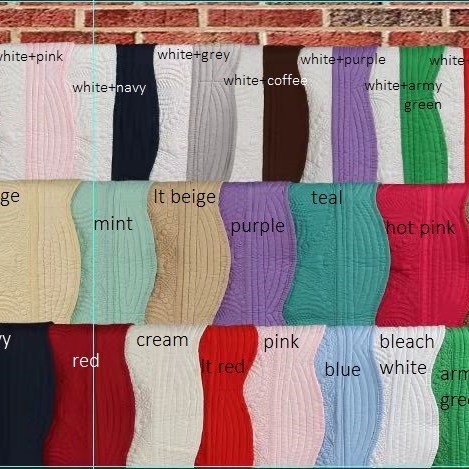 화이트, 그레이, 네이비, 핑크, 블루, 콩 란, 화이트 플러스 파우더, 화이트 플러스 블루