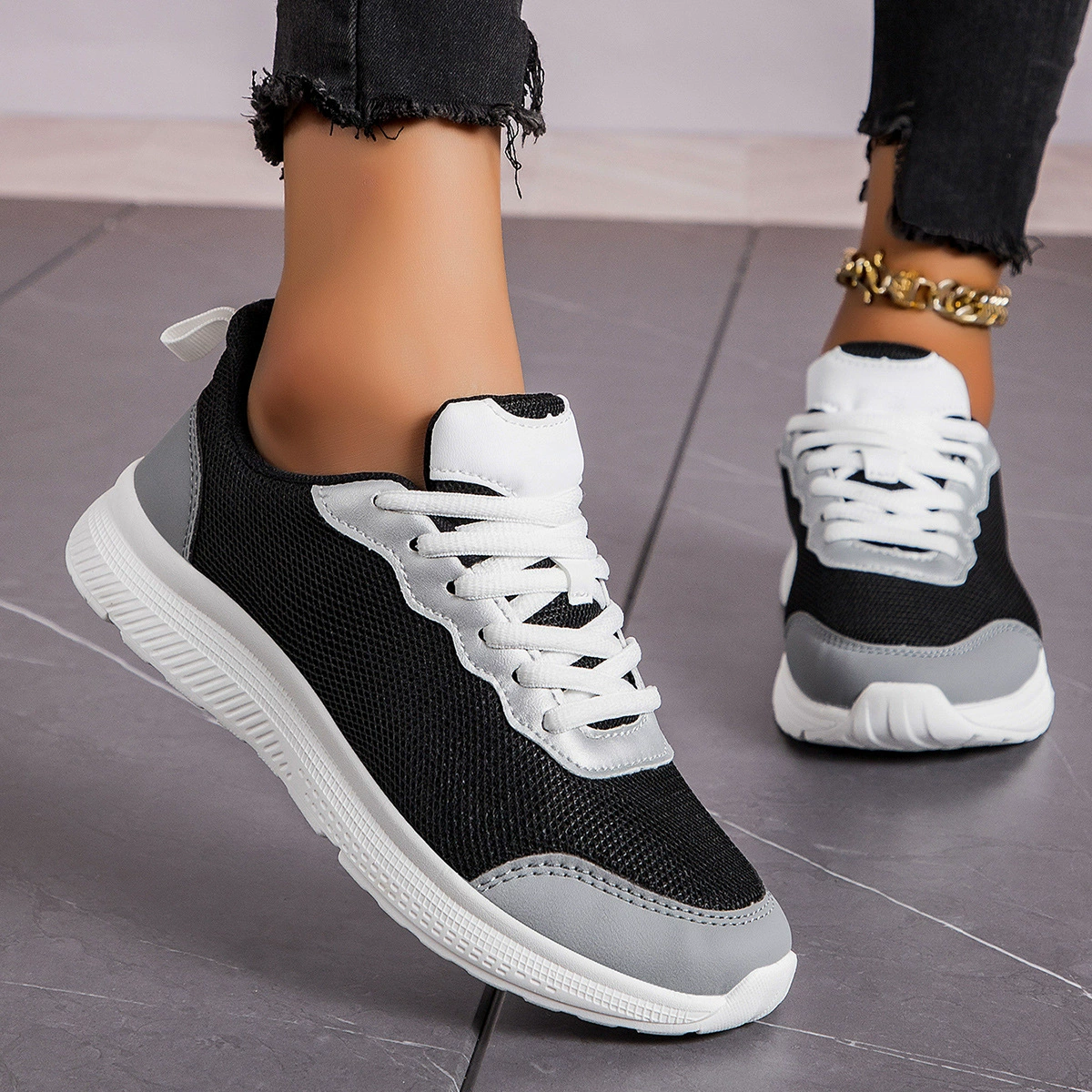 2025 весна трансграничная новая женская обувь летающая дышащая спортивная обувь дышащая спортивная обувь