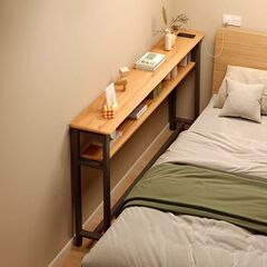 小户型卧室女生简易书桌初中生家用长工作台出租屋窄长条学习桌子
