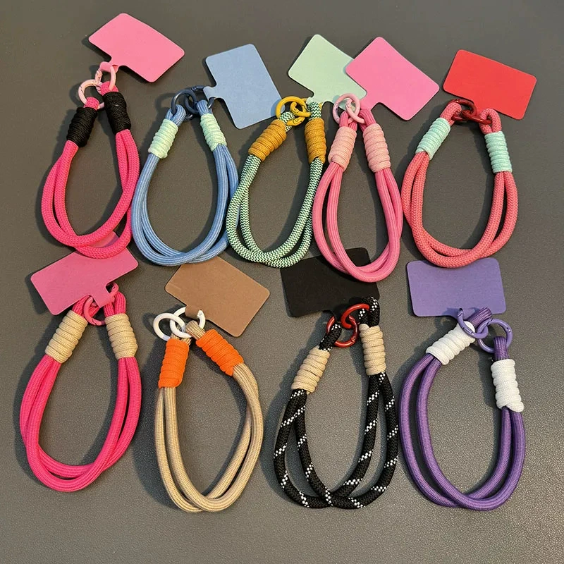 Новый мобильный телефон шнур висячий короткий чехол для мобильного телефона шнур плетеный запястье брелок аксессуар анти-потерянная цепочка для мобильного телефона